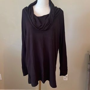 Lou & Grey Black Cowlneck Sweatshirt Medium